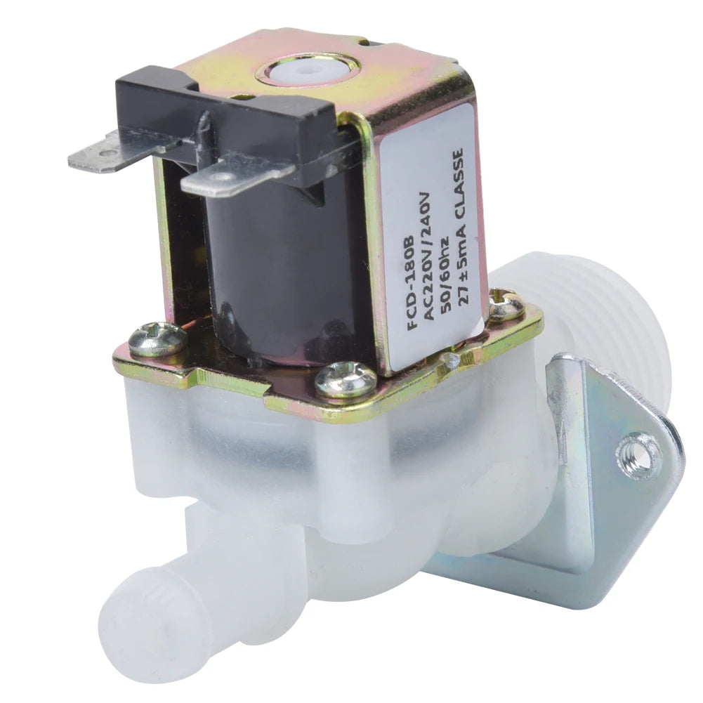 3/4in Electric Solenoid Valve Inlet 1-Way Plastic Connector for Home Using 220V Electric Water Valve Valve Solenoid Valve HIP 220V