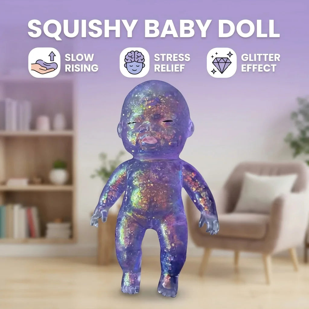 Vivid Sugar Baby Squeeze Toy Squishy Baby Slow Stress Ball Rebound Decompression Toy For Adult Kid Relieve Stress Home Decor HIP
