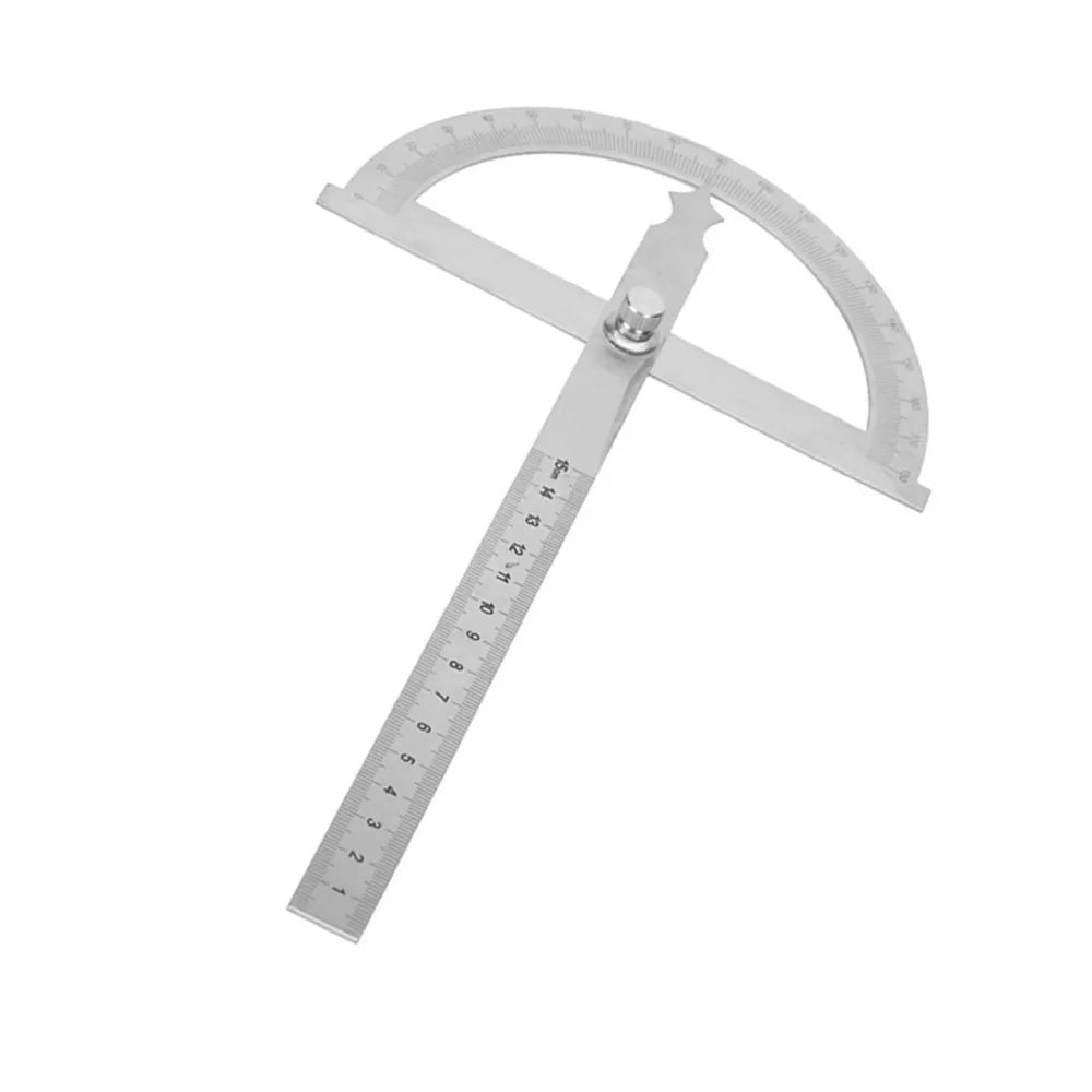 Stainless Steel Rotary Arm Protractor 15cm | 0–180° Ruler Rotary Arm Protractor HIP Default Title