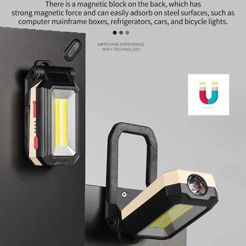 ESMARTER COB LED Magnetic Work Light – Camping Lantern & Flashlight LED Work Lantern HIP
