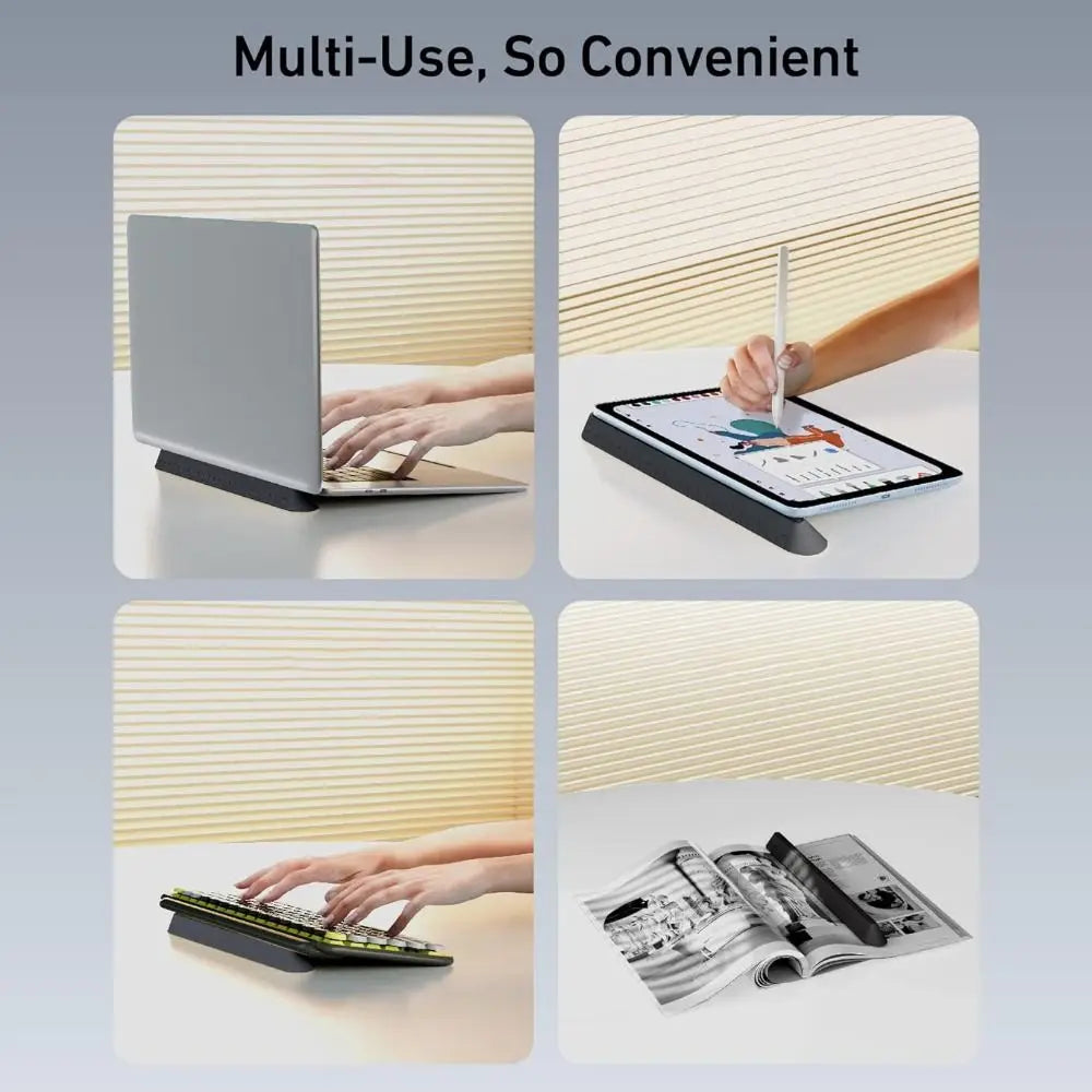 3-in-1 Silicone Laptop Stand & Keyboard Riser with Pen Slot Laptop Stand HIP