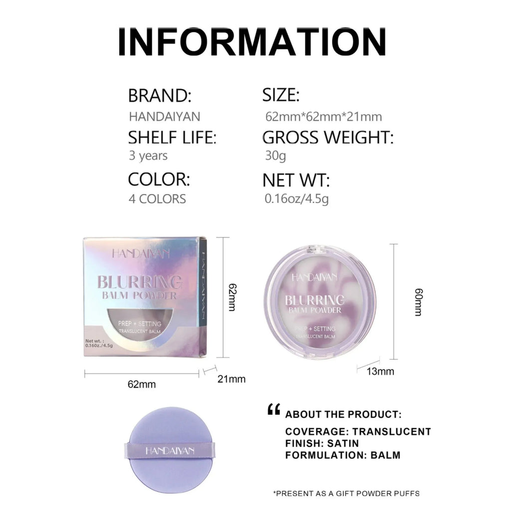 HANDAIYAN Translucent Setting Powder – Oil Control Matte Finish Translucent Setting Powder HIP