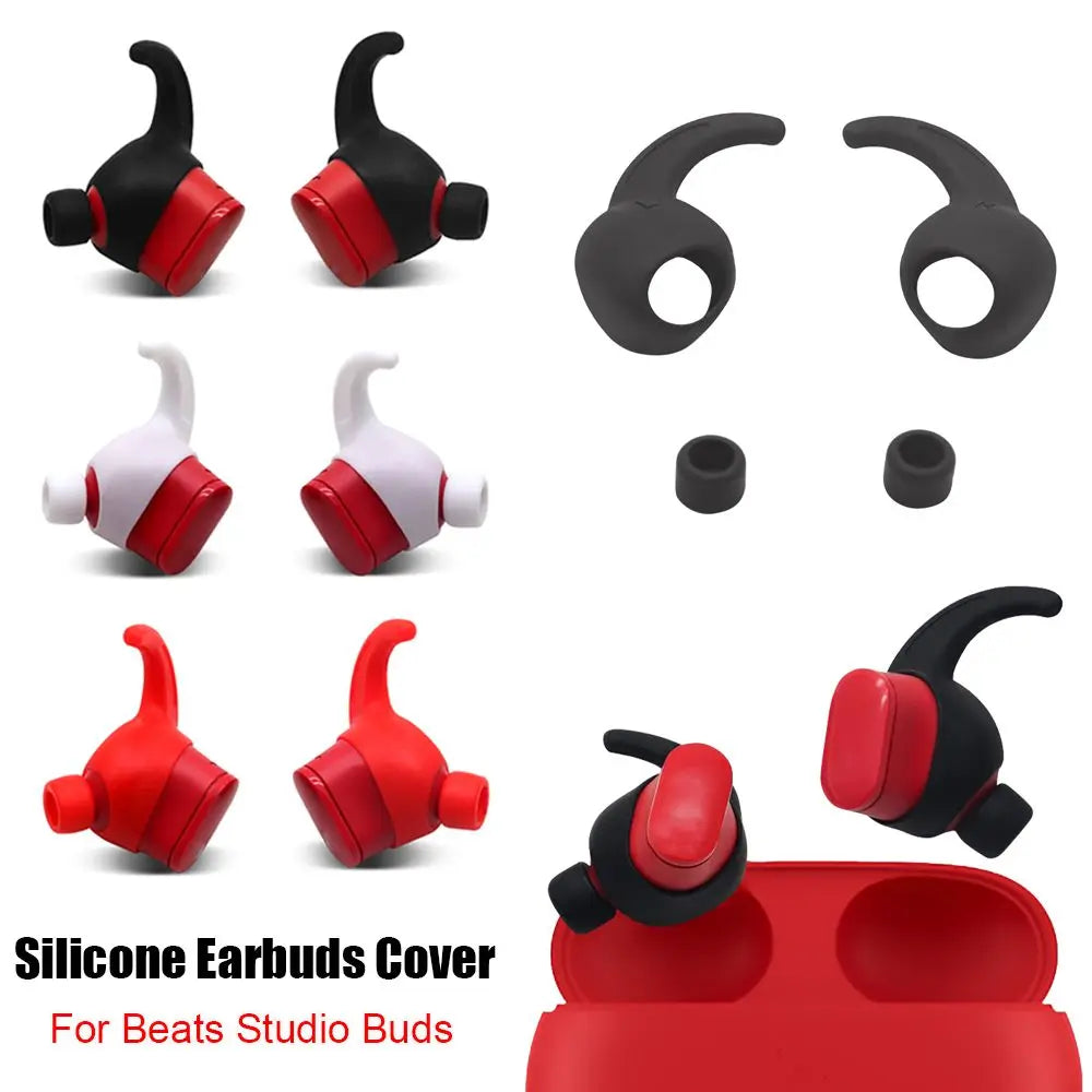 Silicone Eartips Cover & Ear Hooks for Beats Studio Buds Earbud Accessories HIP