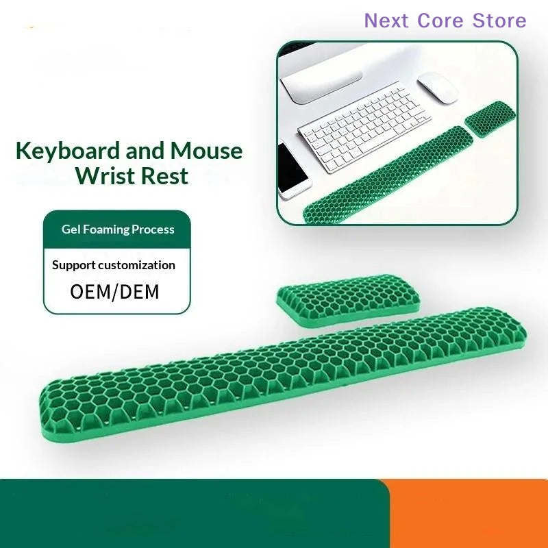 Honeycomb Ergonomic Wrist Rest Set – Keyboard & Mouse Pad Ergonomic Wrist Rest Set HIP