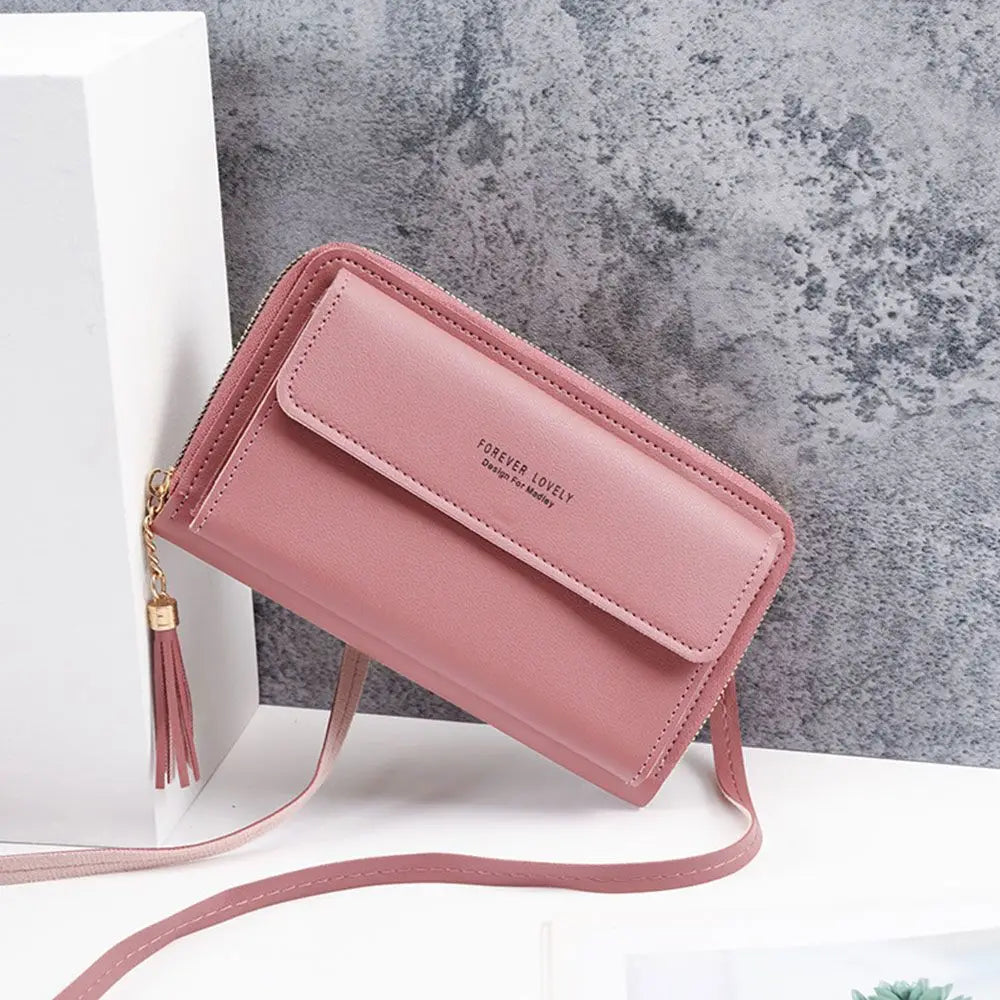 Small Crossbody Bag – Card Holder, Phone Pocket & Tassel Crossbody Shoulder Bag HIP