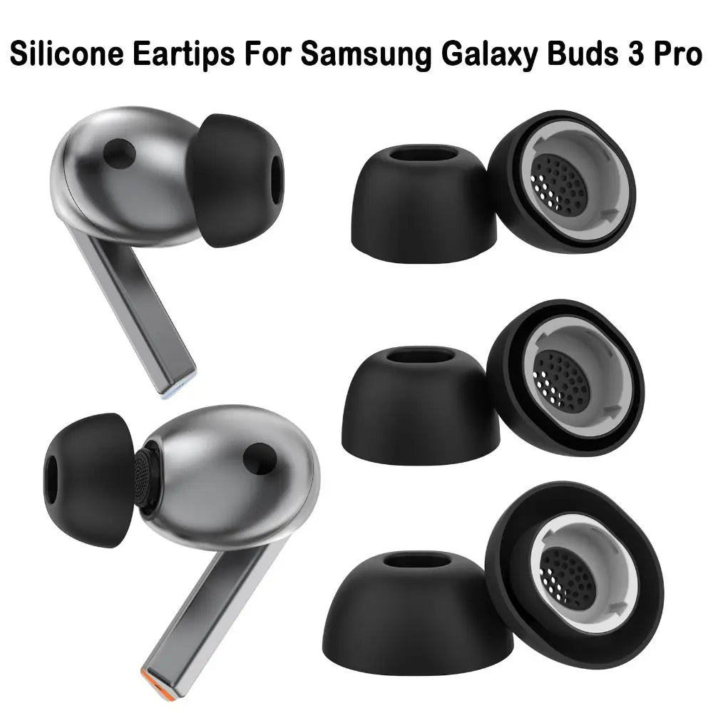 Silicone Eartips for Samsung Galaxy Buds 3 Pro – S/M/L Earphone Eartips HIP