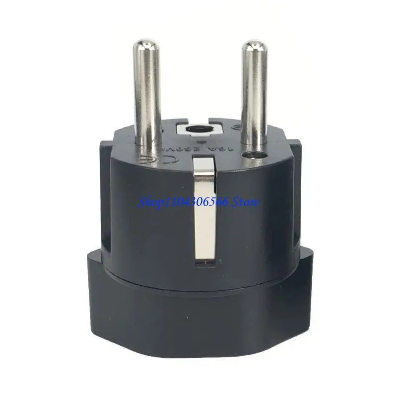 International Travel Plug Adapter – Europe France Germany 10A Travel Plug Adapter HIP Black CN