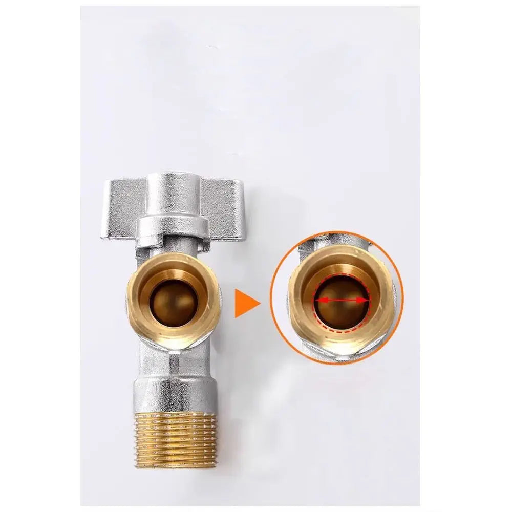 G1/2" Brass Ball Stop Valve – Hot & Cold Large Flow Brass Ball Stop Valve HIP