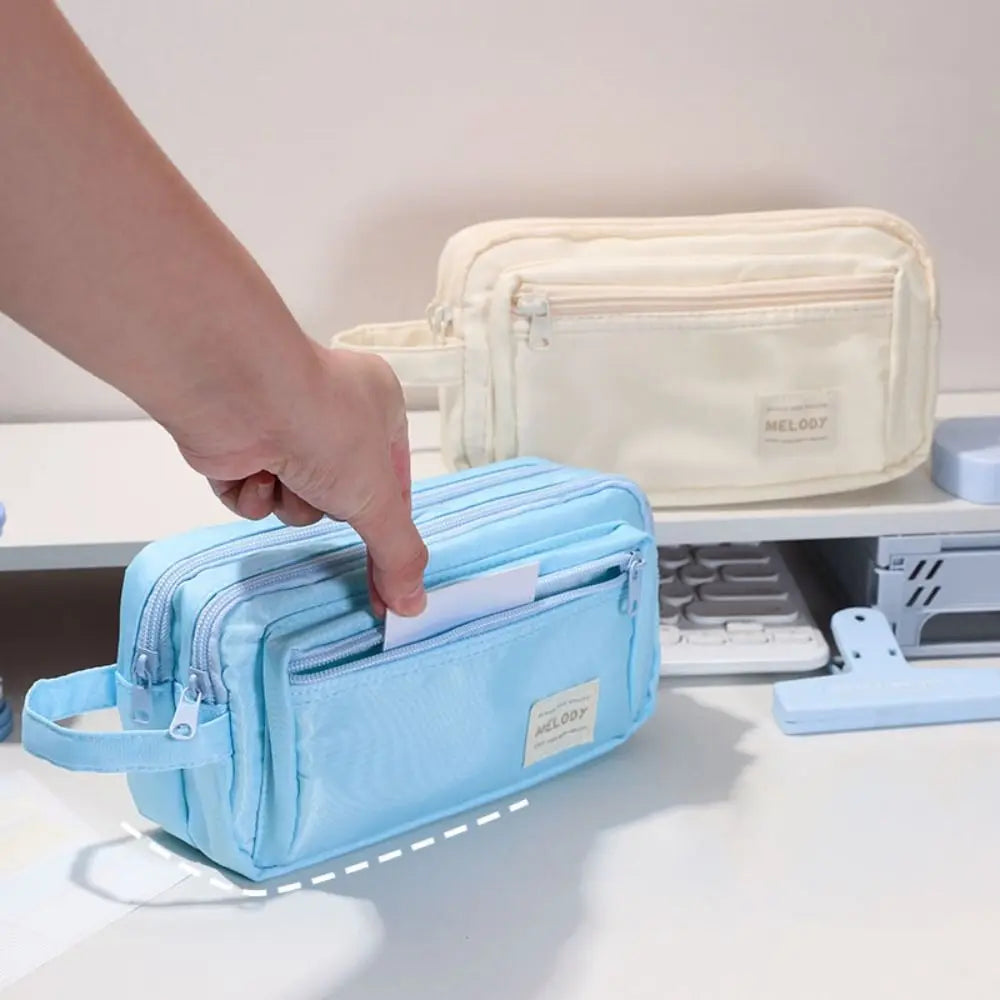 Large Capacity Pencil Case – Multi-Function Fabric Pen Bag Pencil Case Bag HIP