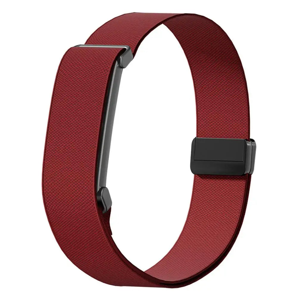 Nylon Weave Bicep Strap for Google Fitbit Air Bands Fitness Tracker Replacement Band Wristband for Google Fitbit Air Straps HIP wine red