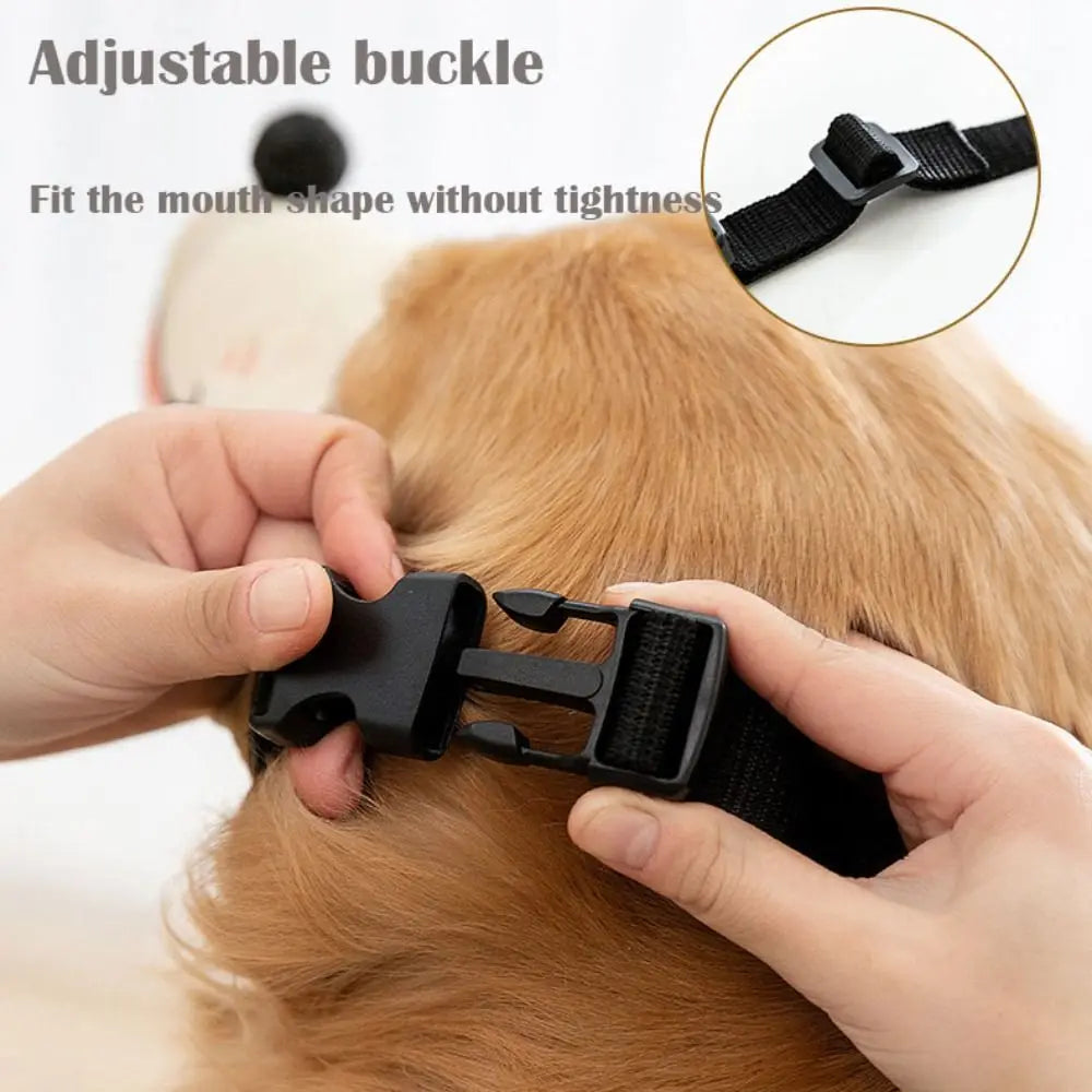 Soft Adjustable Breathable Dog Muzzle – Anti-Bite & Bark Dog Muzzle HIP