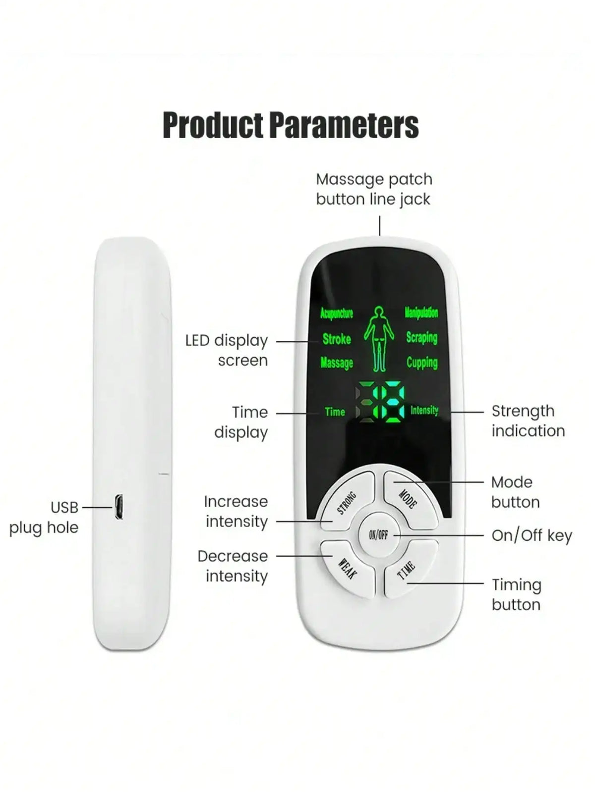 36-Mode TENS EMS Muscle Stimulator – Full Body Massage Device Muscle Stimulator HIP