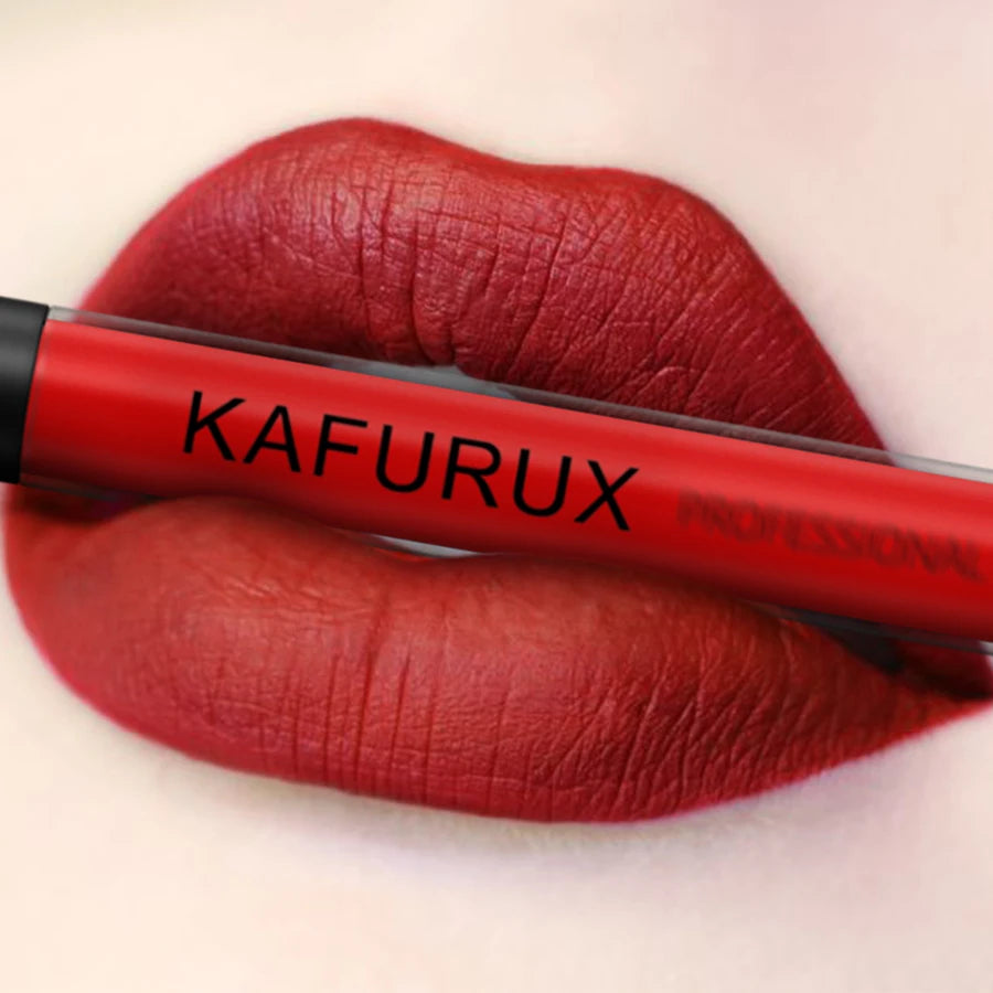 KAFURUX Red Lip Liner & Matte Lip Glaze Set | 2PCS Lip Liner & Glaze Set HIP