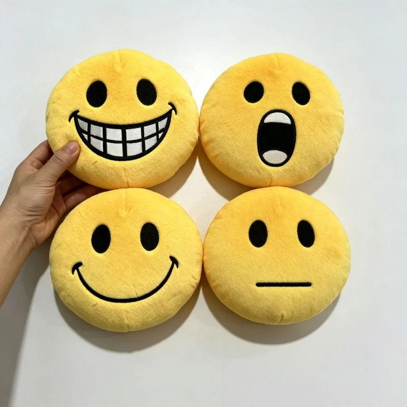 Smiley Face Plush Toy – Soft Stuffed Pillow & Holiday Gift Stuffed Plush Toy HIP 4 Pcs