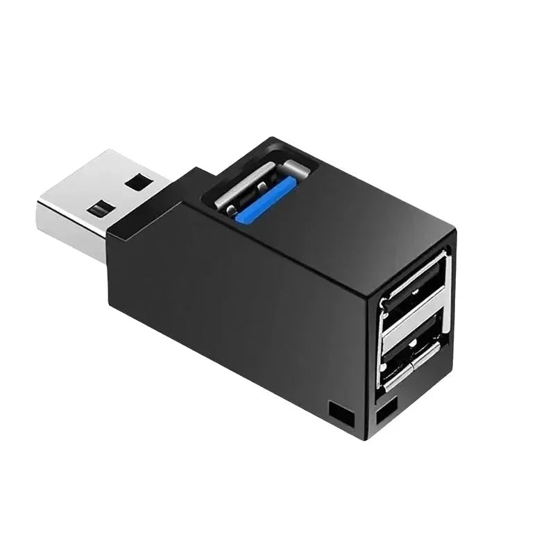 USB 3.0 Hub – 1 to 3 Port Mini Splitter Adapter for PC & Laptop USB Hub Adapter HIP USB3.0