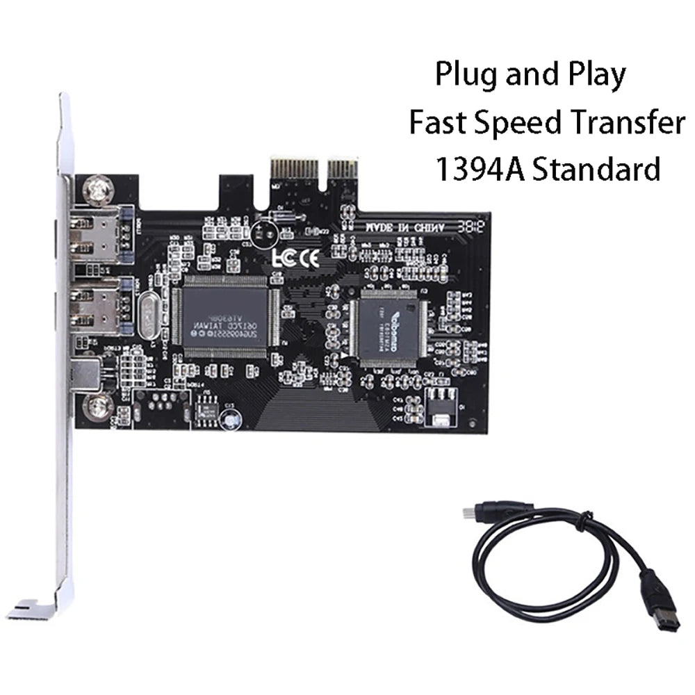 PCIe to FireWire 1394 Capture Card – HD DV Video Adapter PCIe Capture Card HIP