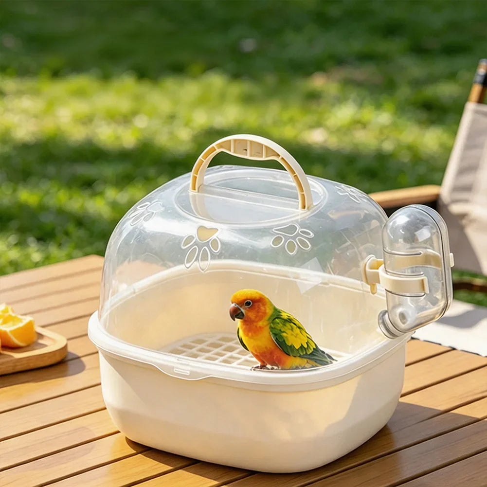 Parrot Hamster Travel Cage Transparent Breathable Handheld Small Pet Backpack Travel Carrier Cage Dedicated Compartmen HIP