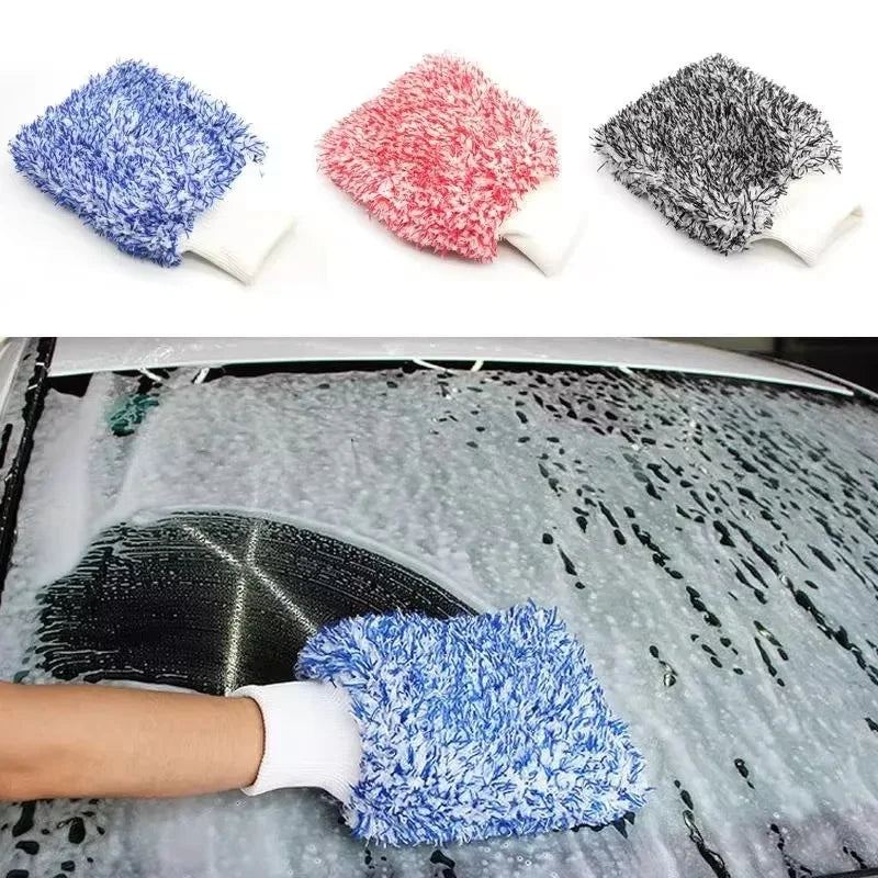 Microfiber Car Wash Mitt – Scratch-Free High-Density Glove Car Wash Mitt HIP