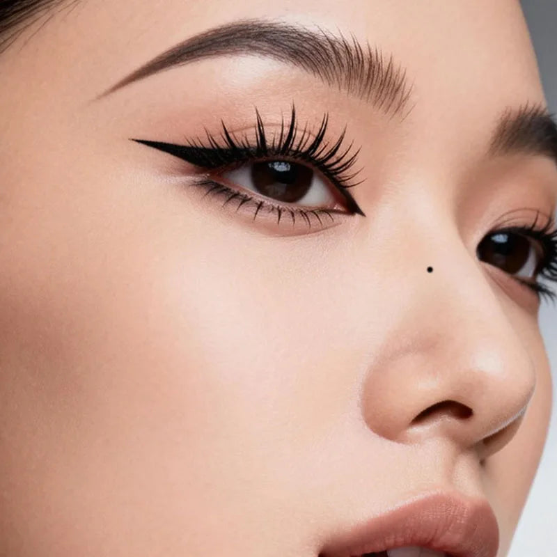 Eye Makeup Stamp Pen Set Portable in Black Box - 3s Fast Application, Lower Eyelash Included, Multi-Purpose for Eyeliner & Mole HIP