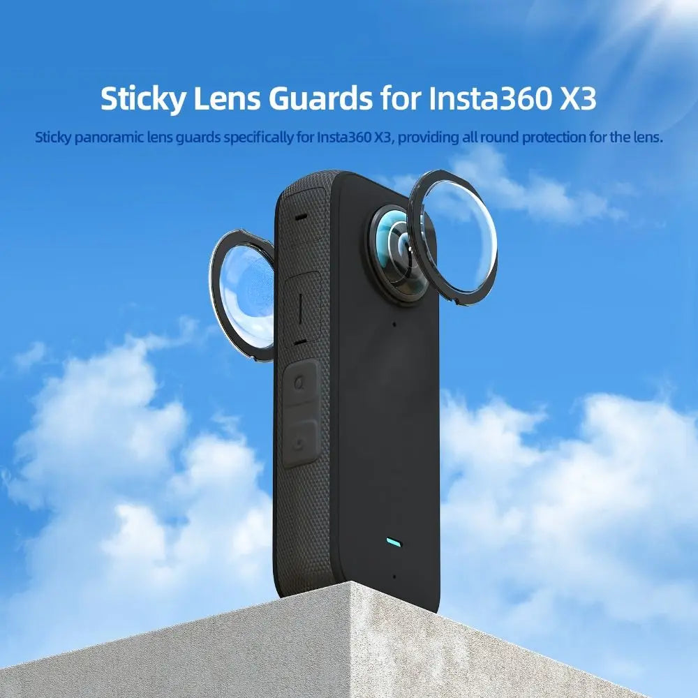 Dual Sticky Lens Guards Anti-Scratch Protector for Insta360 X3 Camera Lens Protector HIP