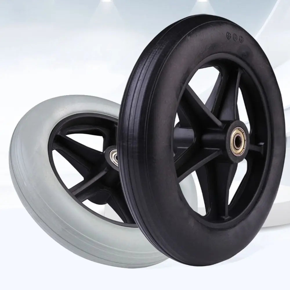 6/7/8 Inch Wheelchair Front Castor Solid Tire Replacement Wheel Wheelchair Castor Wheel HIP