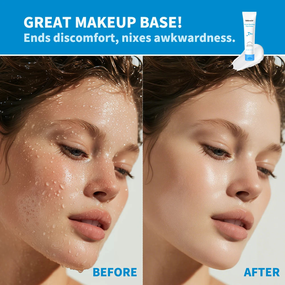 Makeup Base Sweat Absorbing Face Lotion Matte Long Lasting Sweat Control Absorbs Excess Oil Antioxidants Nourish Great Makeup HIP