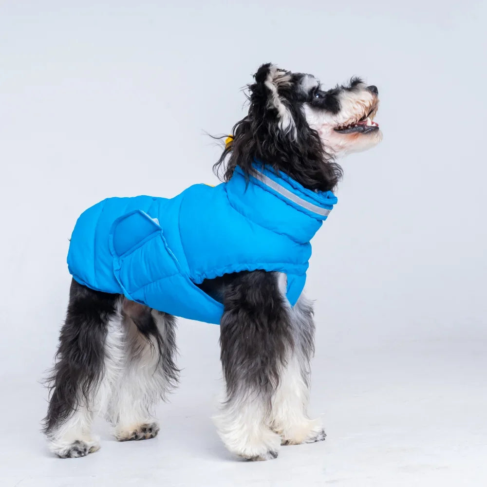 Winter Reflective Quilted Puffer Dog Jacket for Large Dogs Dog Winter Jacket HIP