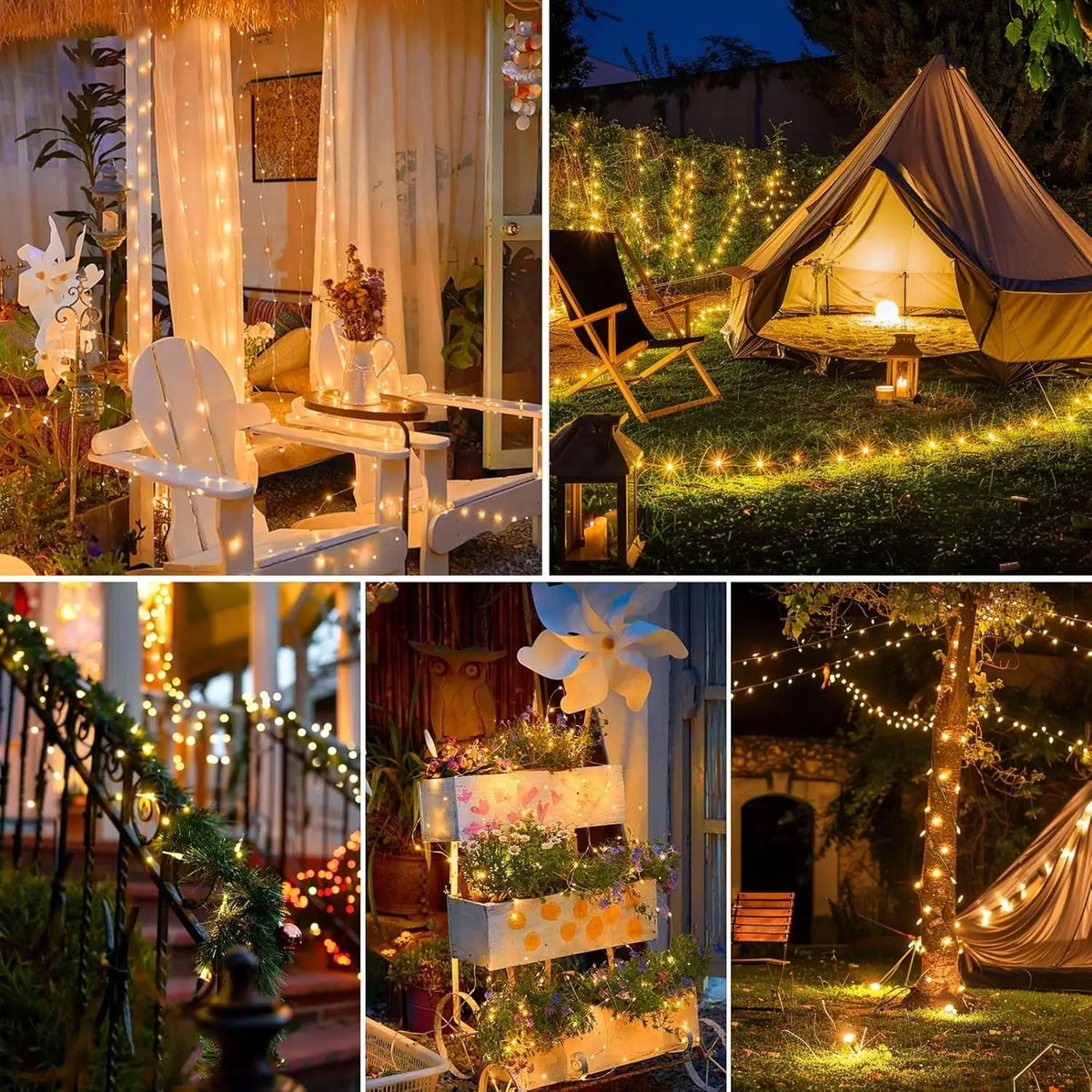 Solar Fairy String Lights Outdoor – 8 Modes IP65 Waterproof LED Solar String Lights HIP