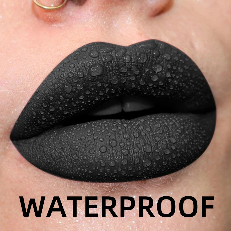 19 colors Matte Velvet Lip Gloss Waterproof Liquid Lipstick Nude Black Lips tint Makeup Lip Glaze Cosmetics Red Lip Stain Beauty HIP 11