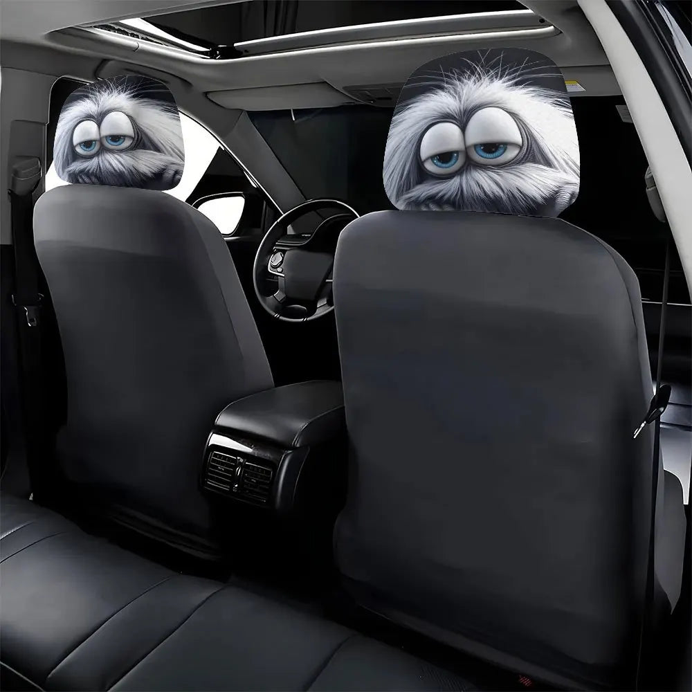 2-Pack Monster Plush Car Headrest Covers – Cute All-Season Car Headrest Cover HIP