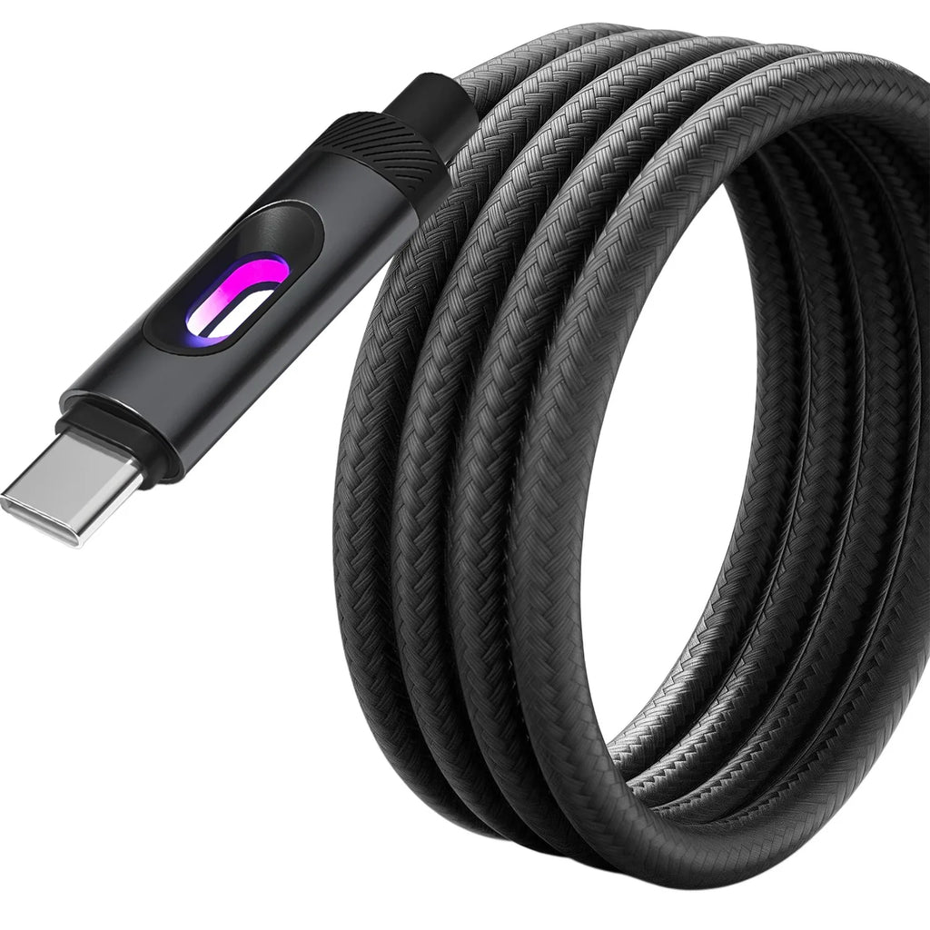 BESY LED Dual-PD USB-C to USB-C Fast Charging Cable 3A USB-C Charging Cable HIP