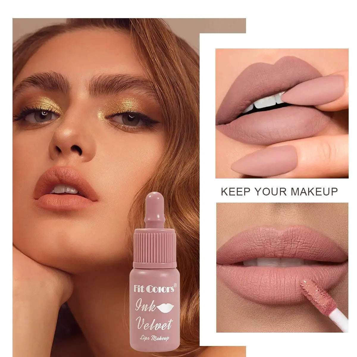 Fit Colors Velvet Matte Liquid Lipstick – Non-Stick Waterproof Liquid Lipstick HIP