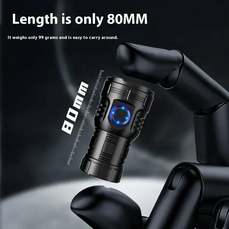 ESMARTER LED Flashlight USB-C Rechargeable – Waterproof Torch LED Rechargeable Flashlight HIP