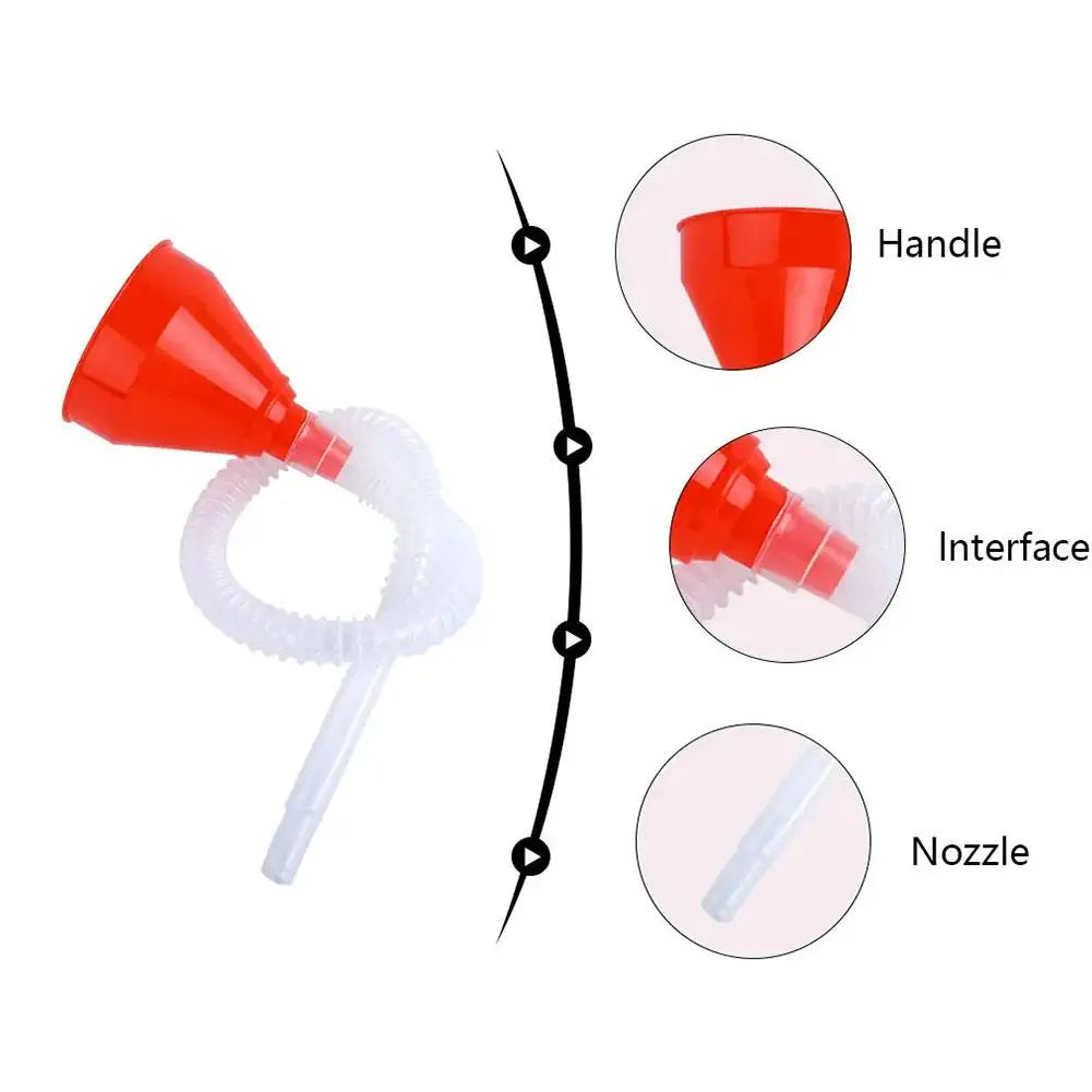 Universal Car Refueling Funnel Telescopic Filling Funnels Car Motorcycle Engine Gasoline Oil Funnels With Detachable Hose HIP