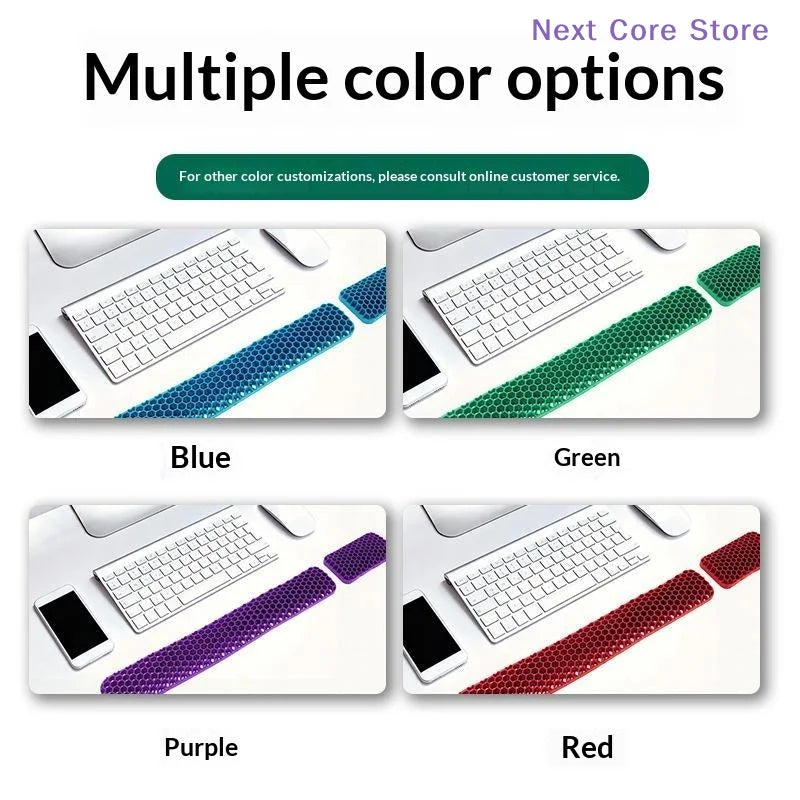 Honeycomb Ergonomic Wrist Rest Set – Keyboard & Mouse Pad Ergonomic Wrist Rest Set HIP