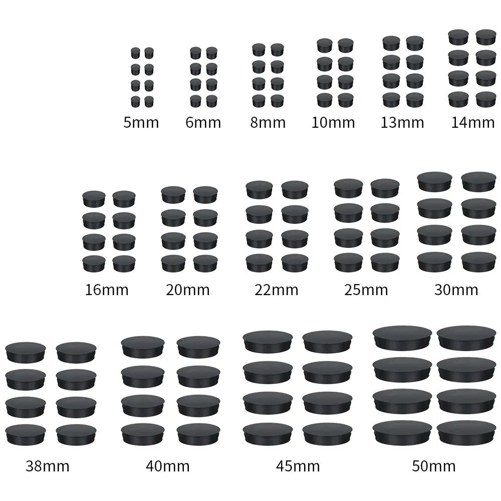 8-Pack Round Plastic Hole Plugs – Floor & Furniture Caps Furniture Hole Plug Caps HIP