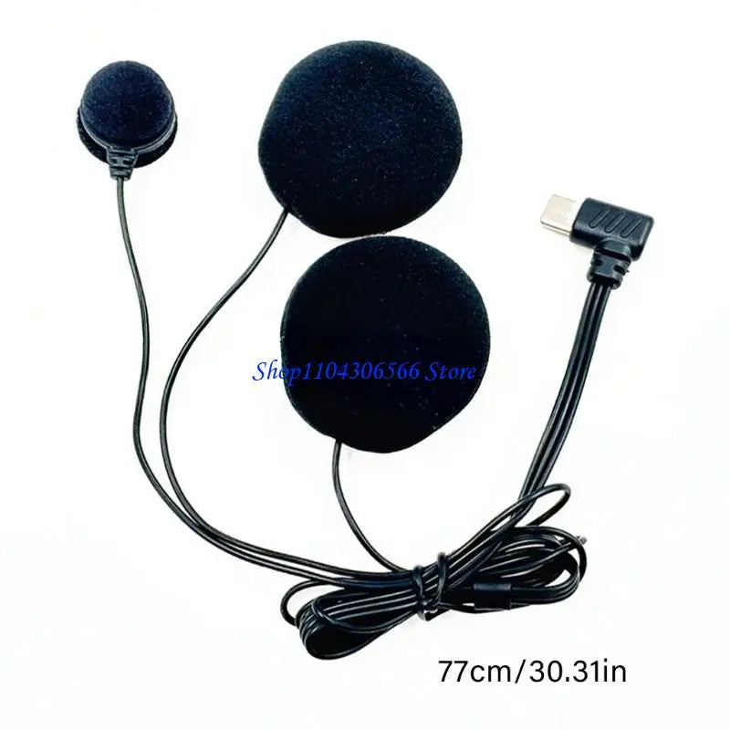 Noise-Canceling Helmet Microphone with Type-C Charging | HIP Helmet Headset Microphone HIP