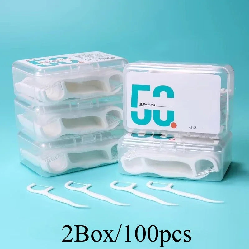 150-Pack Ultra-Fine Dental Floss Picks – Deep Clean | RUZOFO Dental Floss Picks HIP C636-2 box