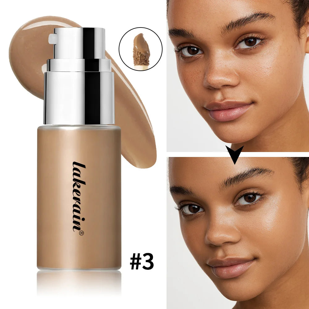 Liquid Foundation Effective Concealer Bronzing Waterproof Sweat-resistant Makeup Professional Nourishes Skin Brighten Cosmetics HIP