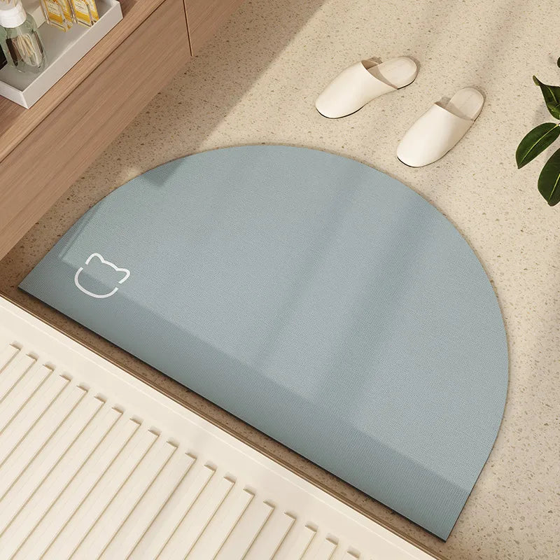 Semicircular Non-Slip Door Mat – Indoor & Outdoor Welcome Rug Semicircular Door Mat HIP 2 60x90cm-Felt