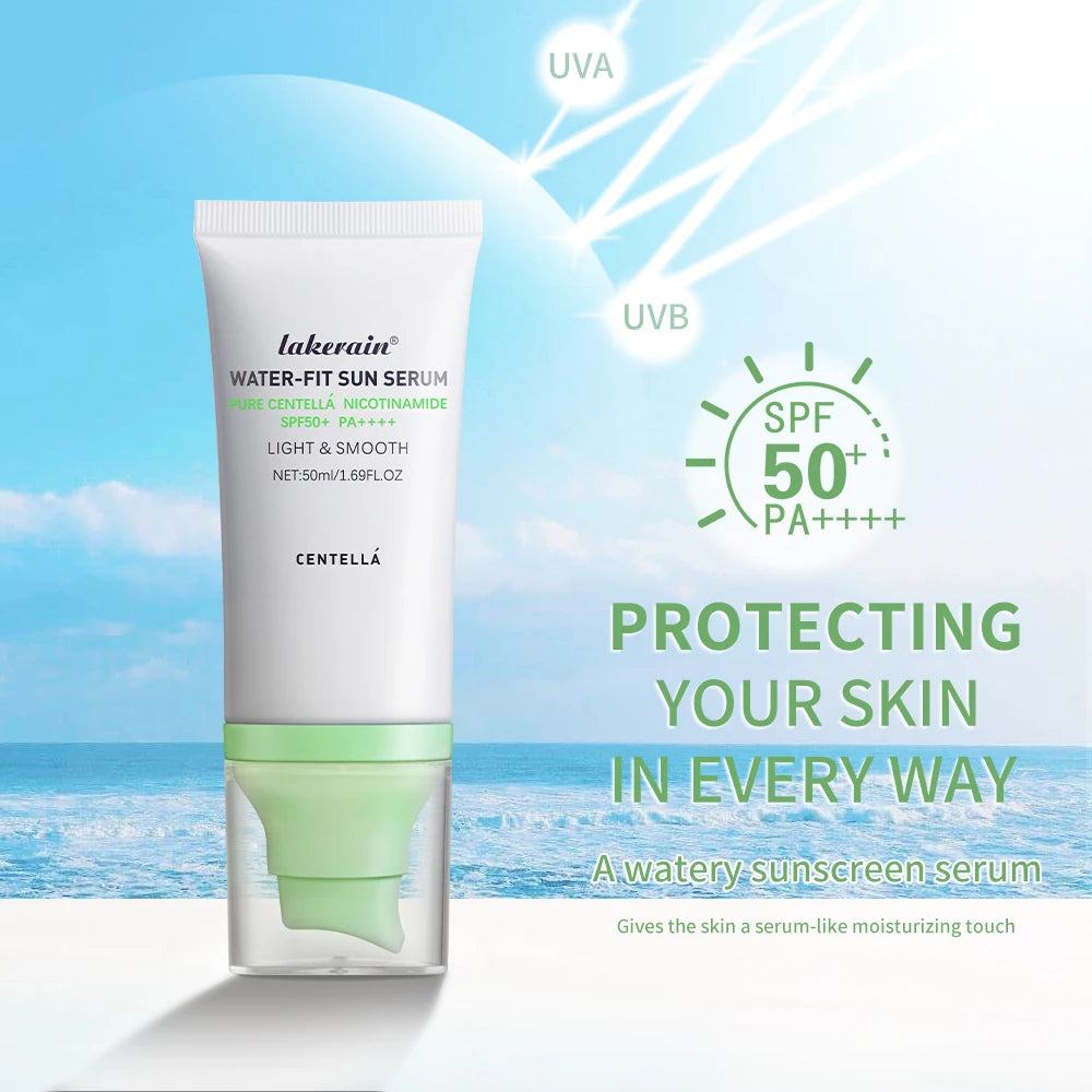 Sunscreen SPF 50 Centella Asiatica No Sticky Refreshing Sunscreen 50ml Sunscreen Essence for Dry Oily Sensitive Skincare HIP