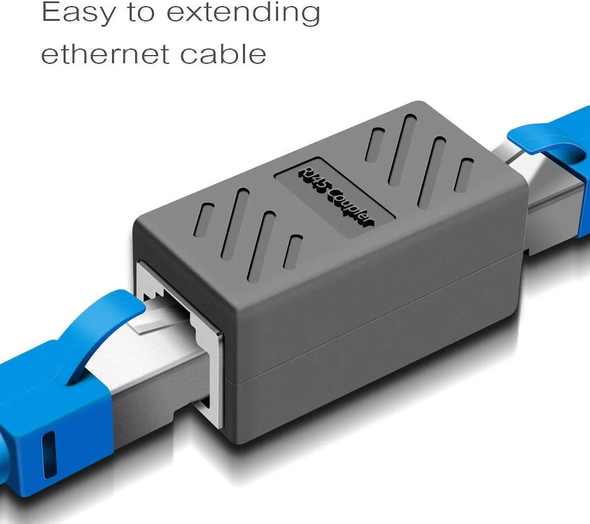 RJ45 Ethernet Coupler – Cat5 Cat6 Cat6a Female to Female Ethernet Cable Coupler HIP