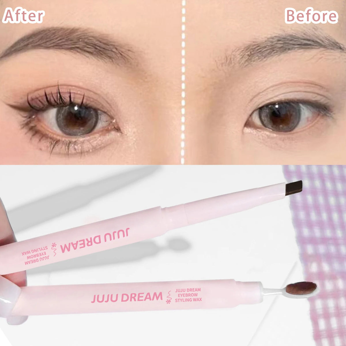 Clear Eyebrow Styling Wax – Waterproof & Long-Lasting | JUJU Dream Eyebrow Styling Wax HIP