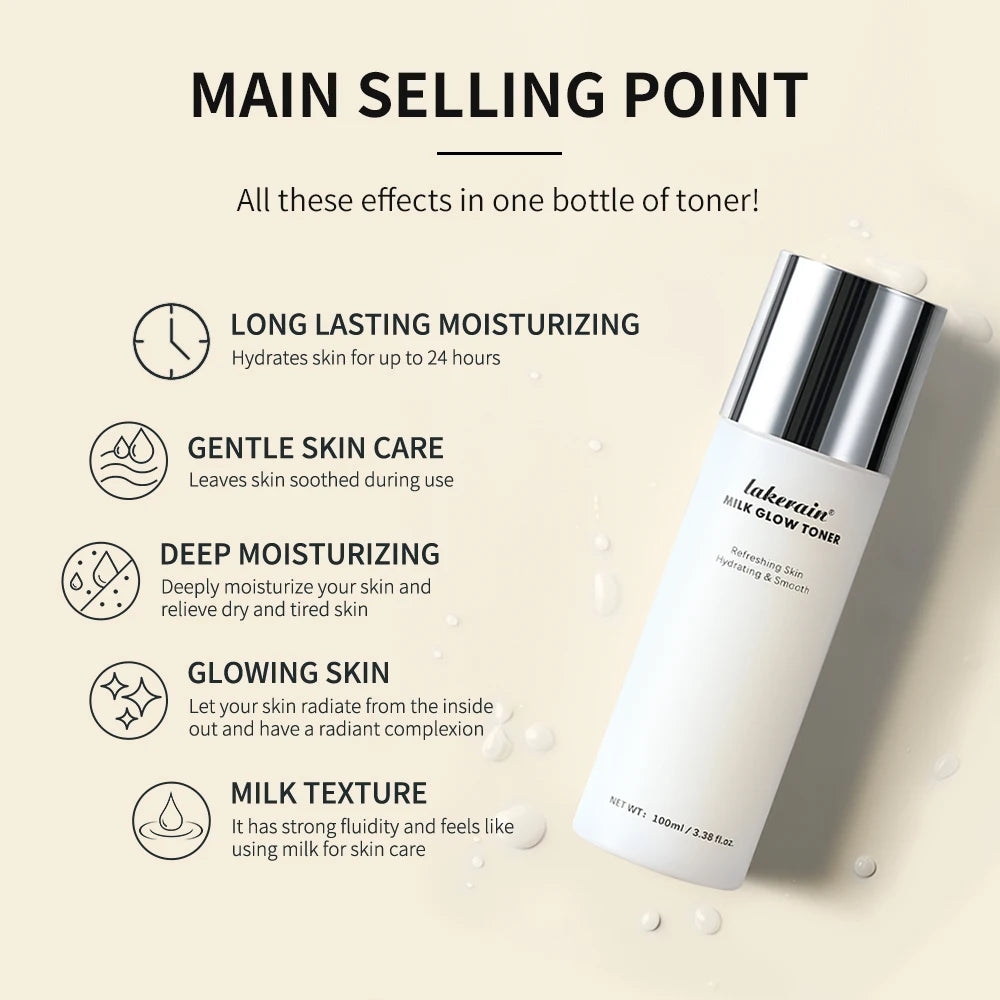 Milk Soothing Toner Moisturizing Water For Face Facial Toner Natural Houttuynia Cordata Extract Refresh Claming Skin HIP