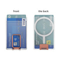 MagSafe Transparent Card Wallet Case – iPhone 15 16 17 Magnetic Card Wallet HIP Rose Gold