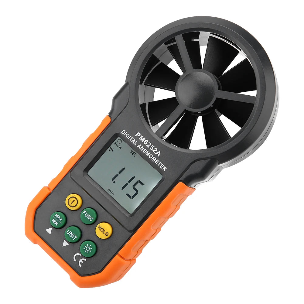 Digital Anemometer Anemometer PEAKMETER PM6252A Digital Wind Speed Meter Air Volume Measuring Anemometer Wind Speed Meter HIP