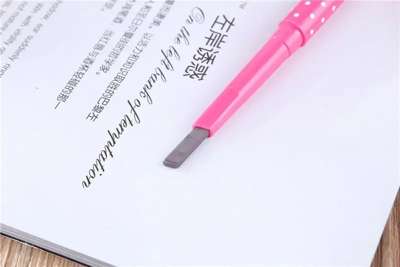 New 1pcs Longlasting Eyebrow Pencil Natural Waterproof Rotating Automatic Eye Brow Pencil Cosmetic Eyebrow Shaping Liner Pen Hot HIP