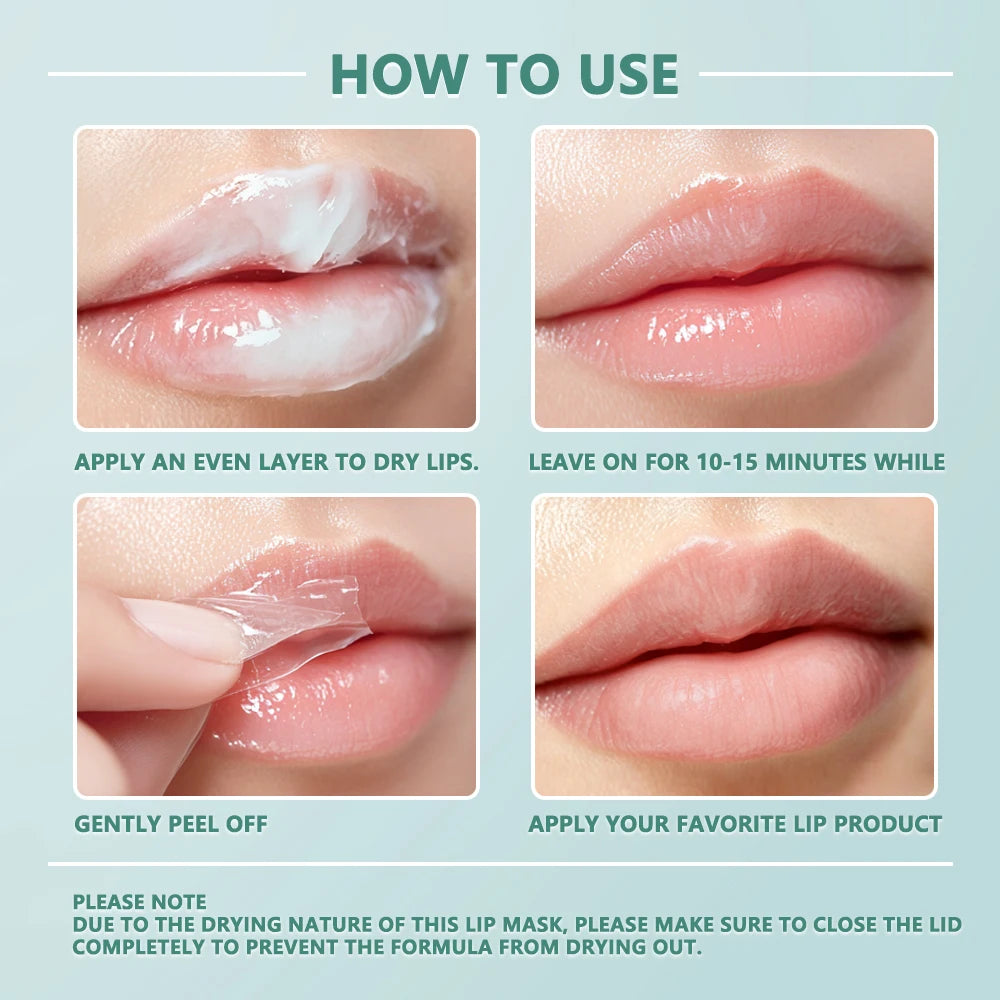 Nourish Peel Off Lip Mask Exfoliator Nourishing Soothe Dry Chapped Cracked Lips Hydrating Soft Smooth Daily Lip Care HIP