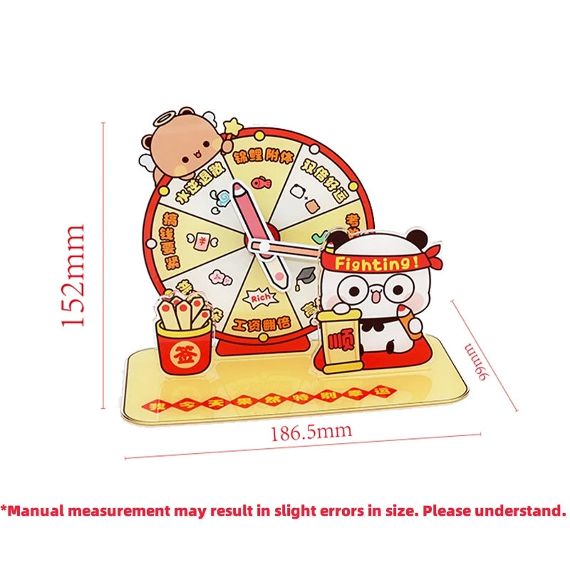 Bubu & Dudu Panda Acrylic DIY Clock – Anime Fan Gift Anime Collectible Clock HIP