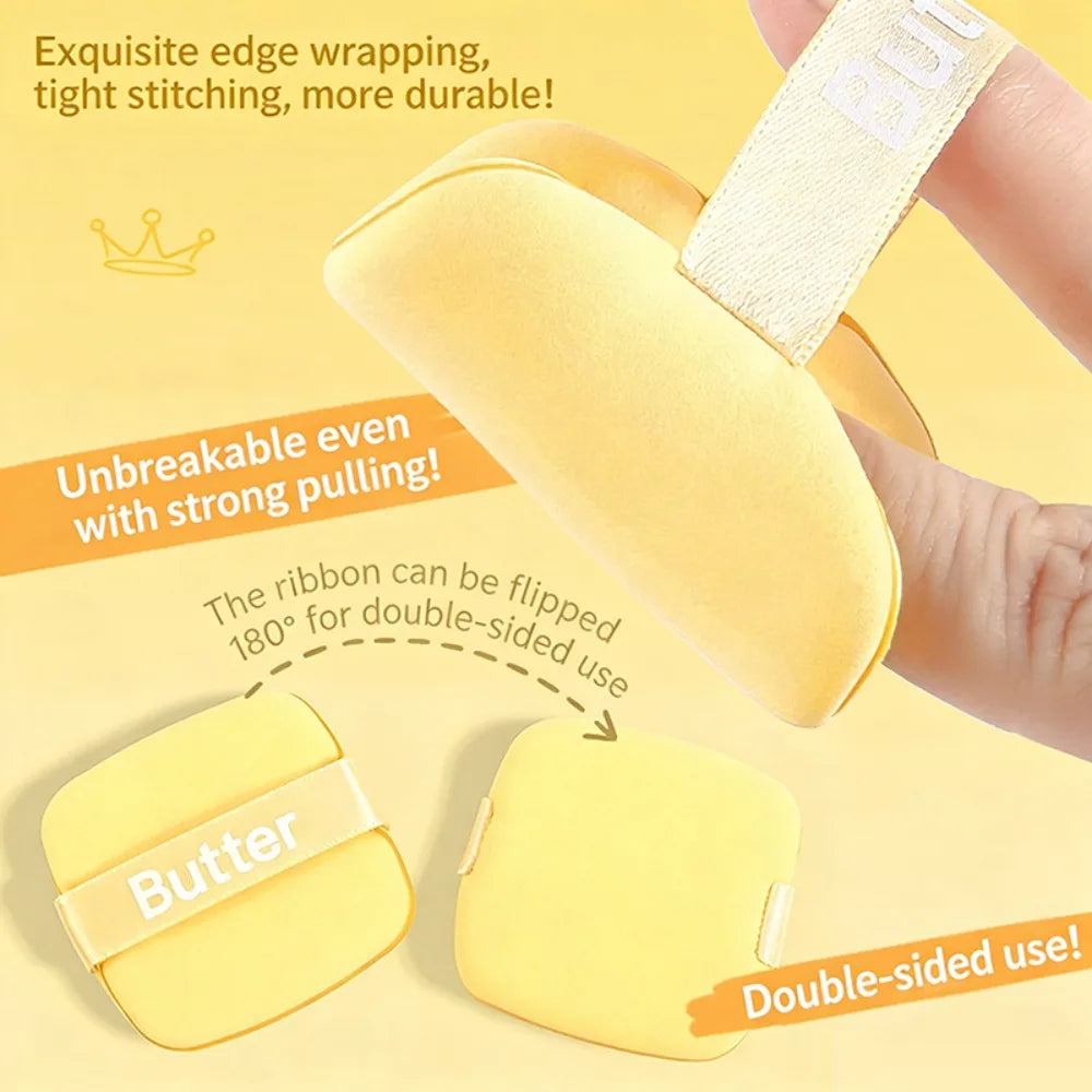 Butter Puff Air Cushion Biscuit Super Soft Becomes Bigger When Encountering Water Liquid Foundation Makeup Tool Is Double-sided HIP